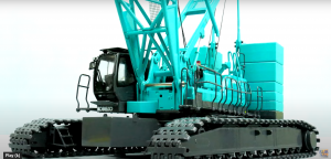 Tonkin Replica's 1/50 scale model of the Kobelco 7250S Crawler Crane